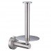 Bathroom Tissue Holder with Round Plate  Aomasi SUS304 Stainless Steel Vertical Tissue Roll Hanger  Brushed Nickel - B01HCQ7VRO